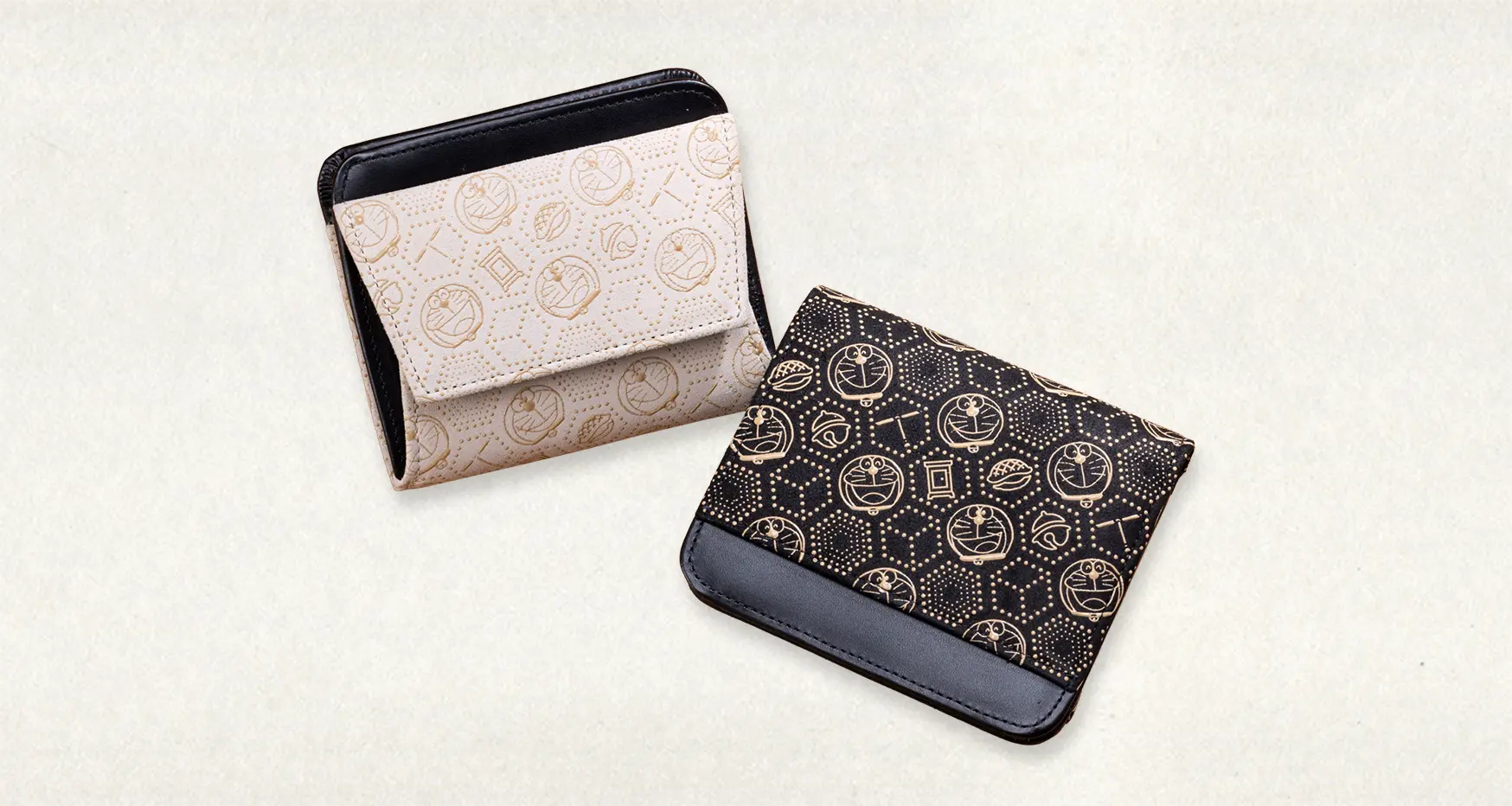 『ドラえもん』甲州印伝のミニウォレット イメージ