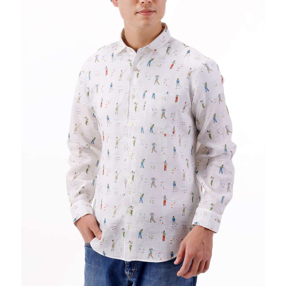 ゴルフ柄ホワイト