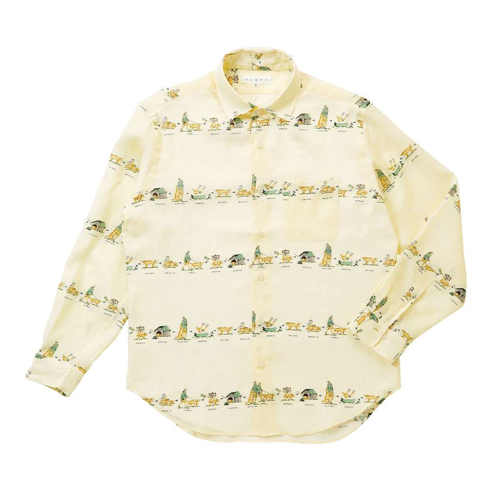 犬の散歩イエロー