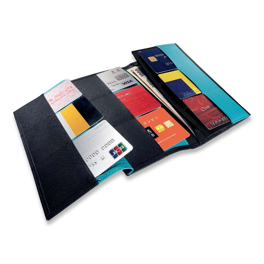 21Pockets スリムロングウォレット