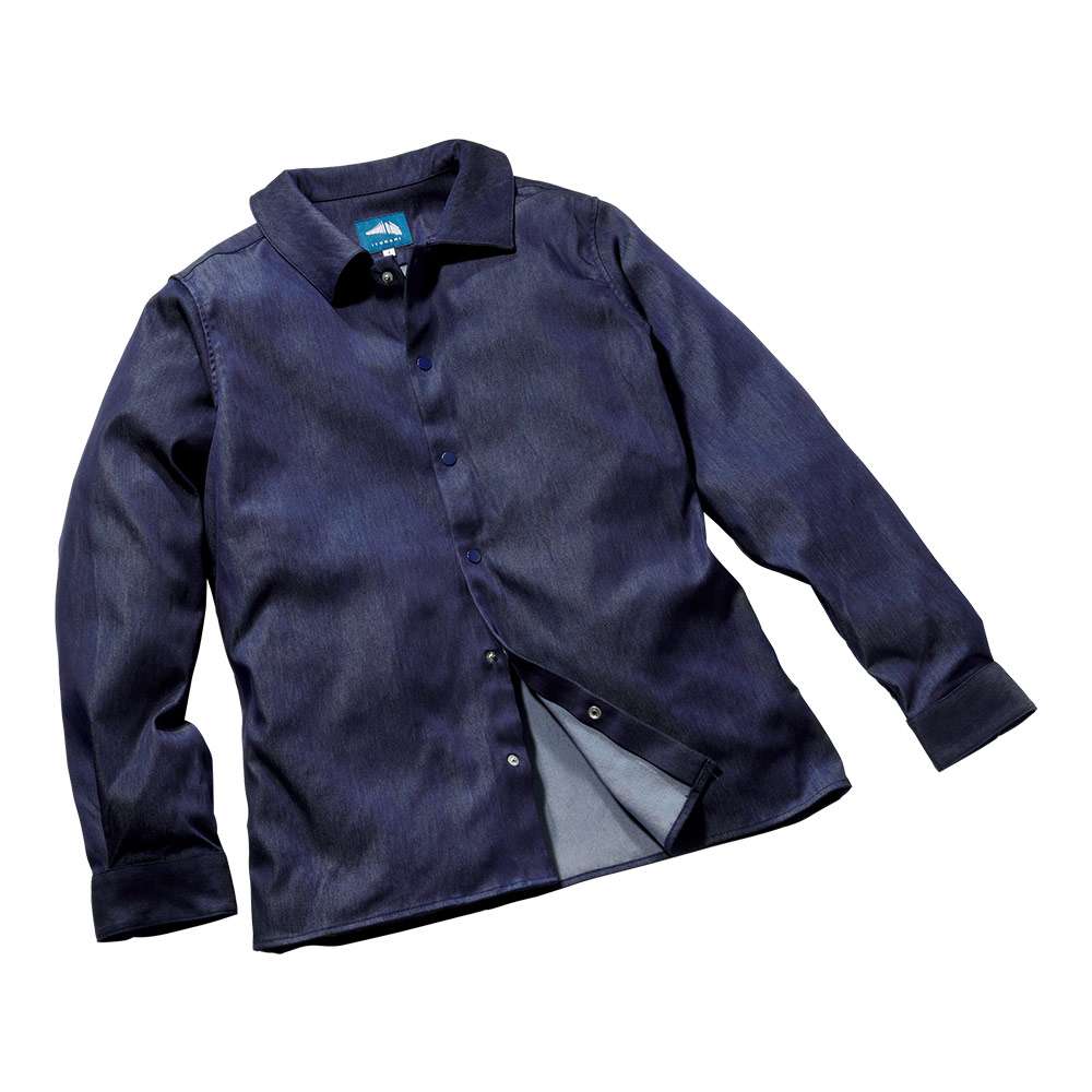 ナイロンデニムシャツ