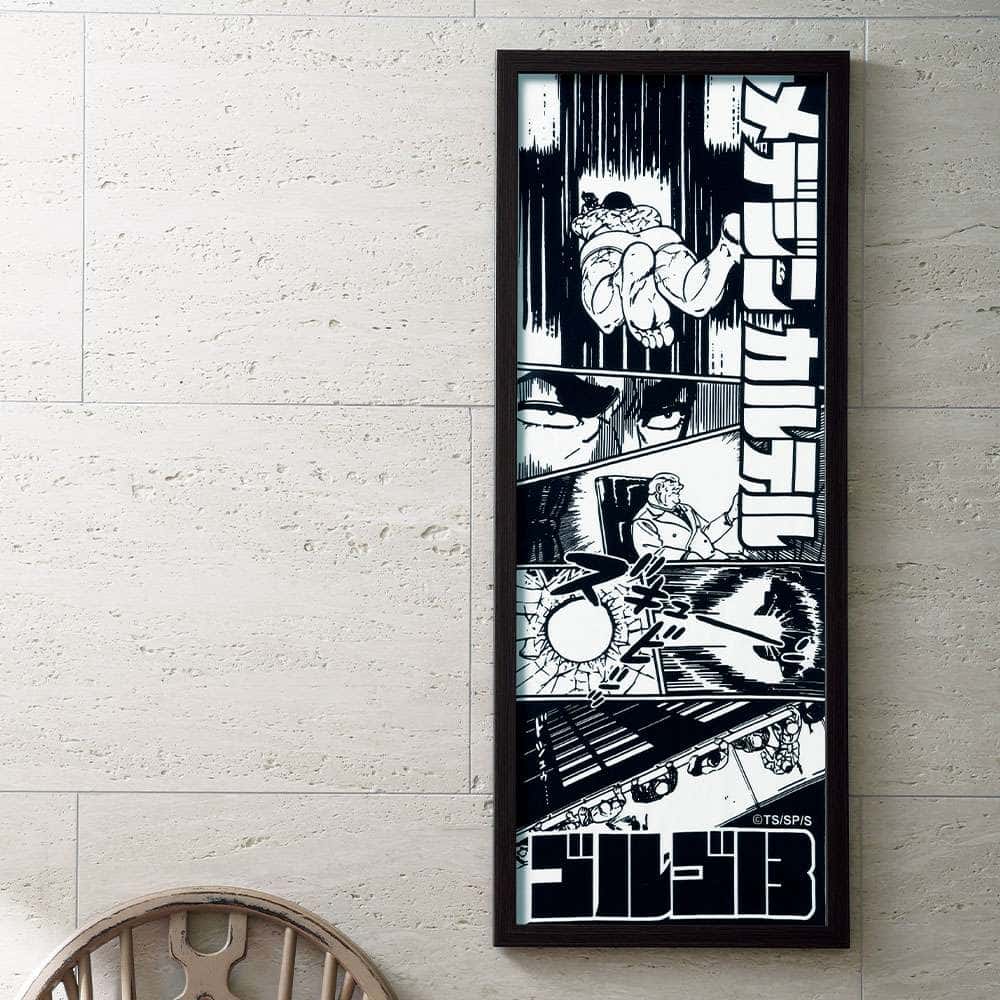 ゴルゴ13　手捺染の手ぬぐい