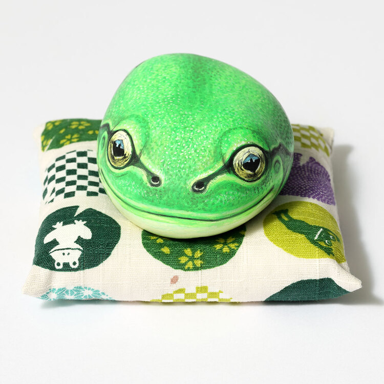 栗屋近ストーンアート/カエル2