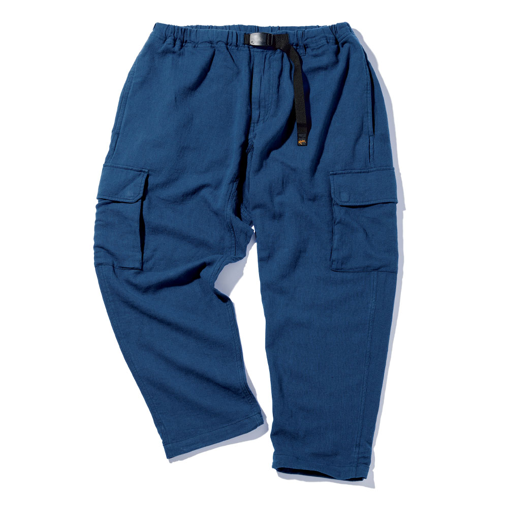 ROKX　リネンカーゴアンクルパンツ