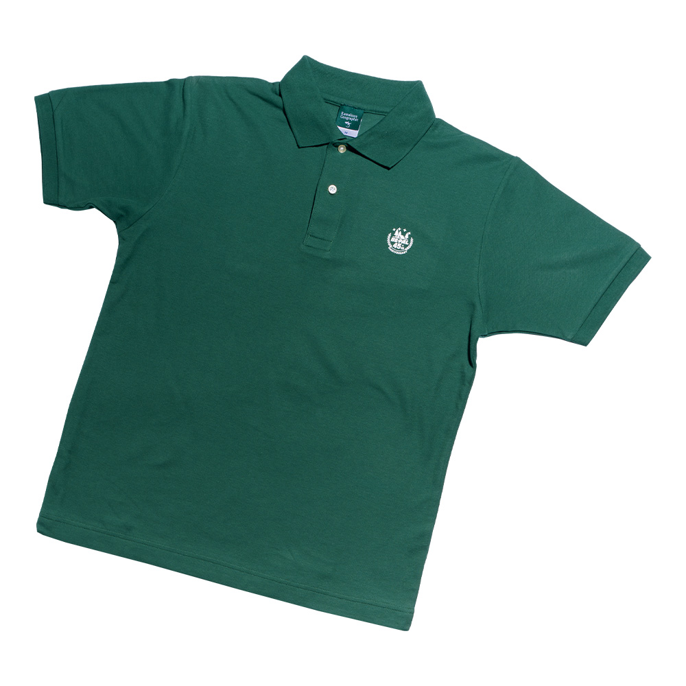 45周年記念　エンブレムロゴ鹿の子ポロシャツ