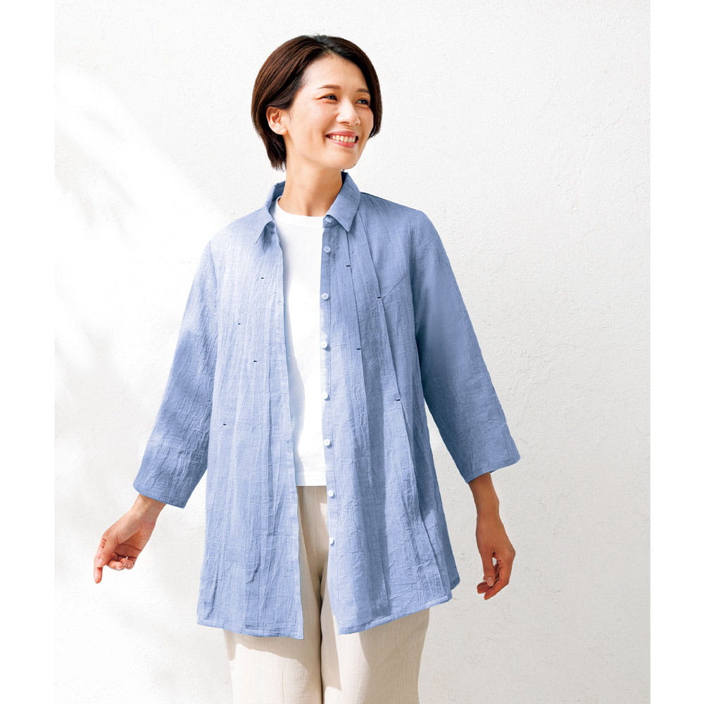 『花人日和』オリジナル４本ピンタックブラウス