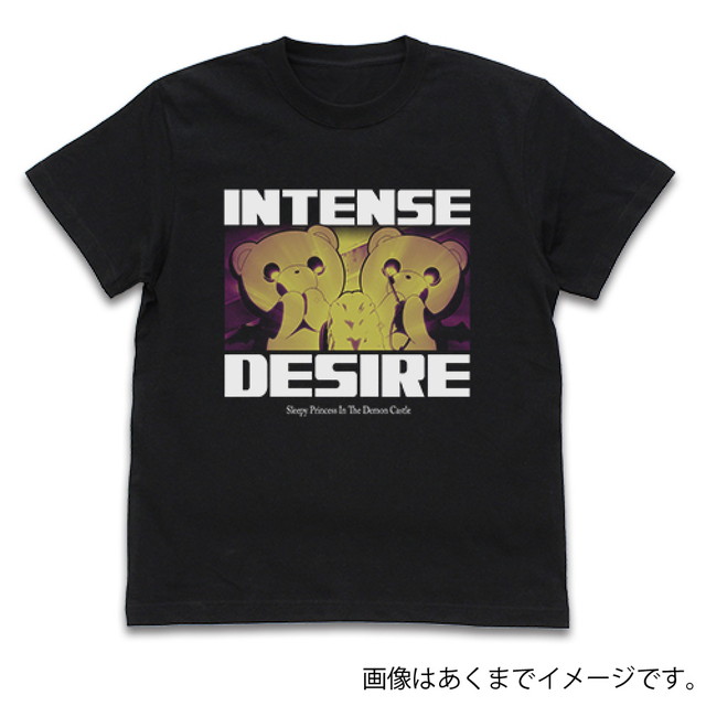 『魔王城でおやすみ』 でびあくまの欲望 Tシャツ BLACK