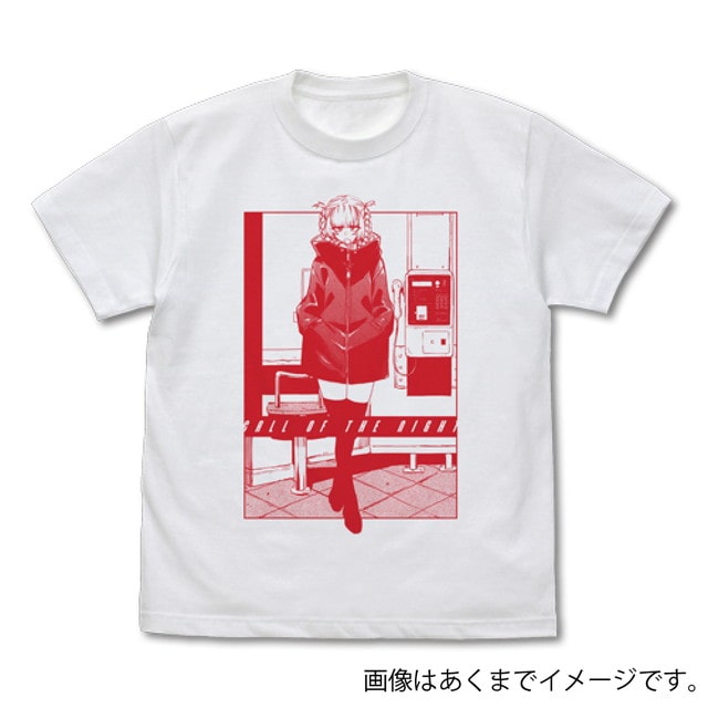 『よふかしのうた』 公衆電話とナズナ Tシャツ WHITE