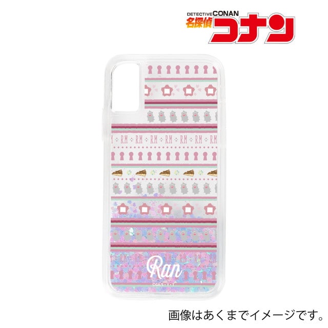 『名探偵コナン』毛利蘭 モチーフ柄 グリッターiPhoneケース
