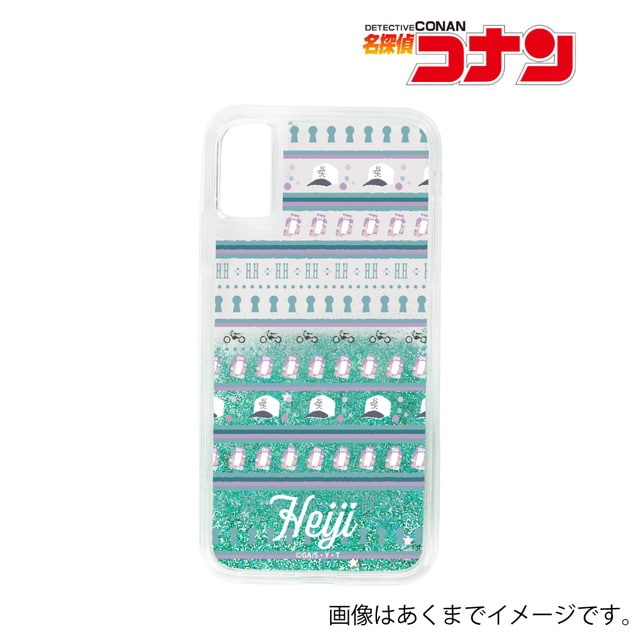 『名探偵コナン』服部平次 モチーフ柄 グリッターiPhoneケース