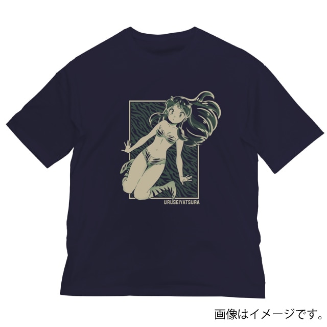 『うる星やつら』 ラム ビッグシルエットＴシャツ NAVY