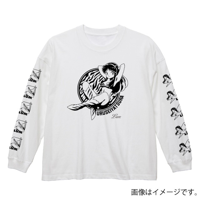 『うる星やつら』 ラム ビッグシルエットロングスリーブＴシャツ WHITE