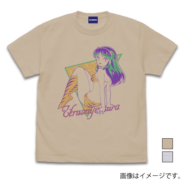 『うる星やつら』 ラム レトロポップ Tシャツ/LIGHT BEIGE