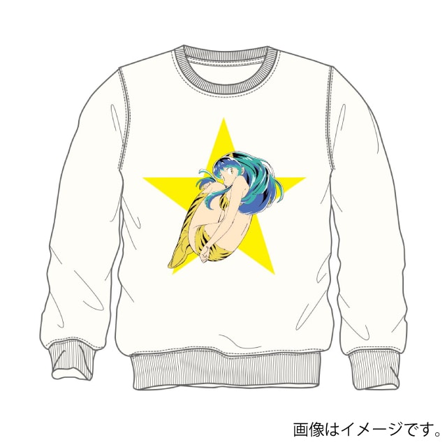 『うる星やつら』裏起毛プリントトレーナー　オフホワイト