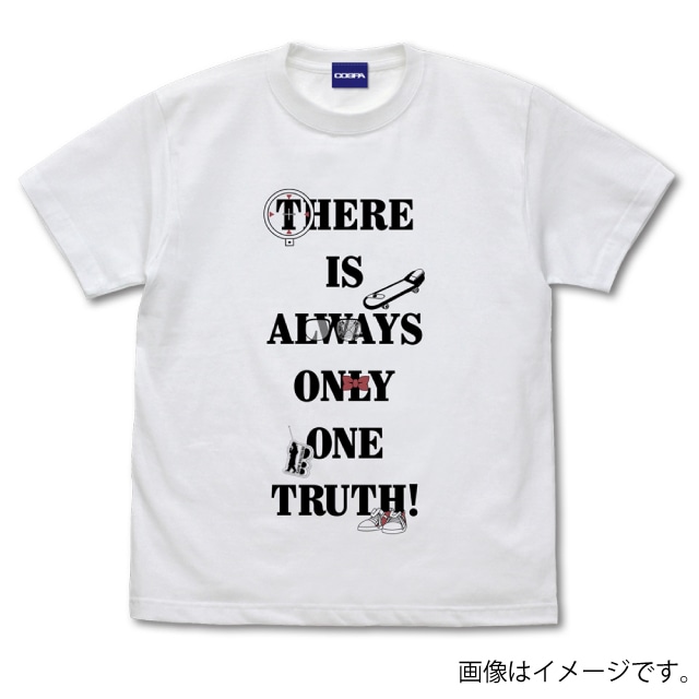 『名探偵コナン』 真実はいつも一つメッセージ Tシャツ Ver.2.0 WHITE[M]