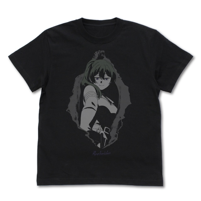 『葬送のフリーレン』ユーベルの大体なんでも切る魔法 Tシャツ BLACK