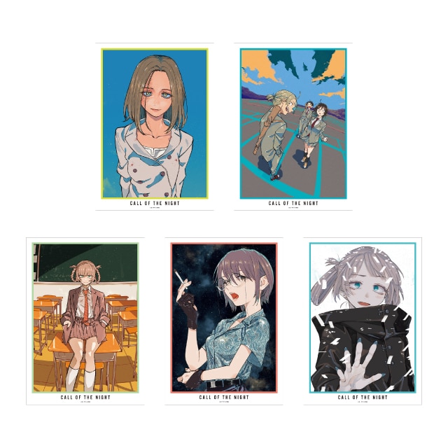 『よふかしのうた』 A3マット加工ポスター 16～20巻表紙