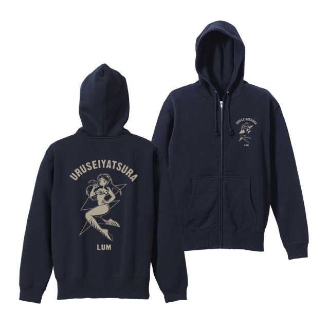 『うる星やつら』  ラムの電撃 ジップパーカー NAVY