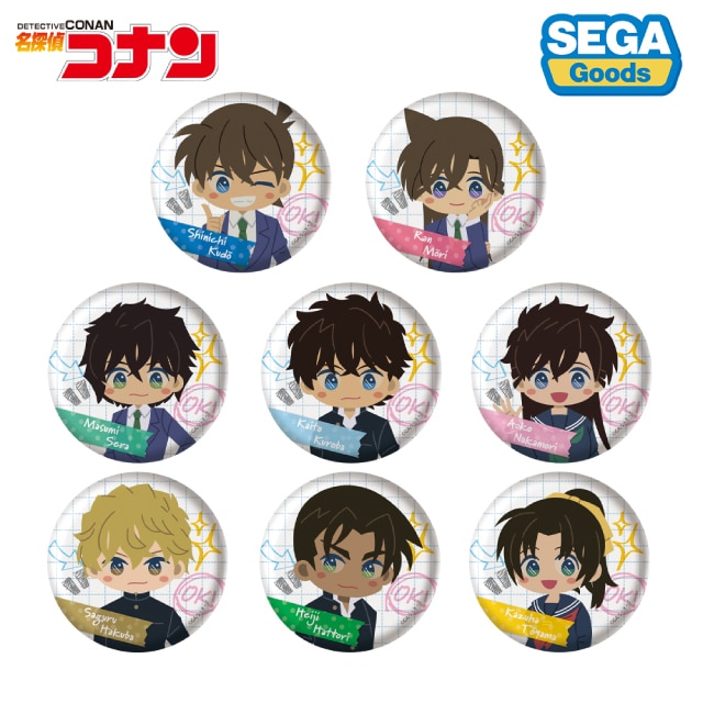 【BOX】『名探偵コナン』 缶バッジ（みんなといっしょ―せいと・がくせいへん―）