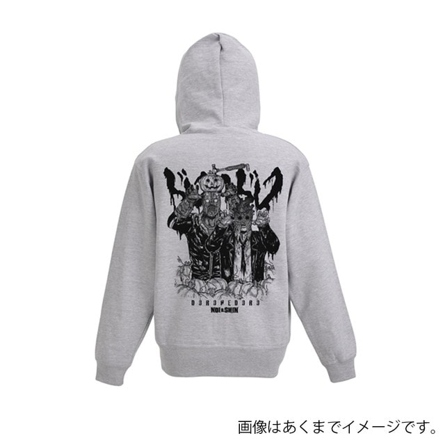 『ドロヘドロ』 心＆能井 ジップパーカー MIX GRAY