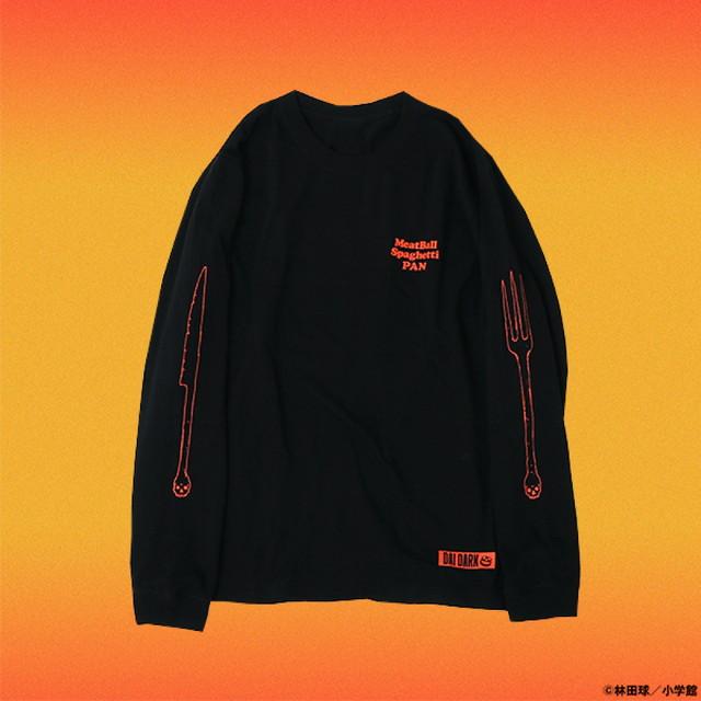 大ダーク みぼすぱんロングスリーブTシャツ ブラック