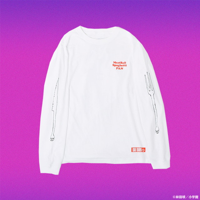 大ダーク みぼすぱんロングスリーブTシャツ ホワイト