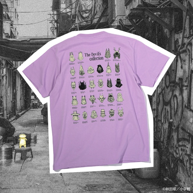 『ドロヘドロ』  悪魔Tシャツ ライトパープル