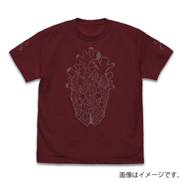 『ドロヘドロ』心 マスク Tシャツ BURGUNDY