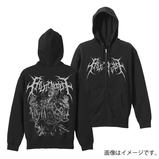 『ドロヘドロ』カース ジップパーカー BLACK