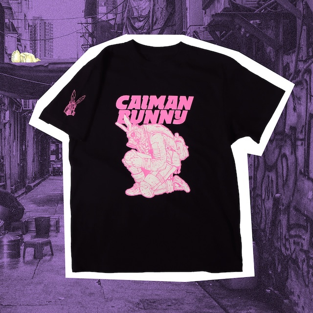 『ドロヘドロ』 ウサギ耳カイマンTシャツ ブラック