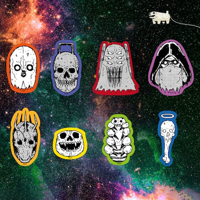 『大ダーク』 ステッカーセット 全員集合セット