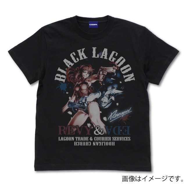 『BLACK LAGOON』レヴィ＆エダ TシャツBLACK