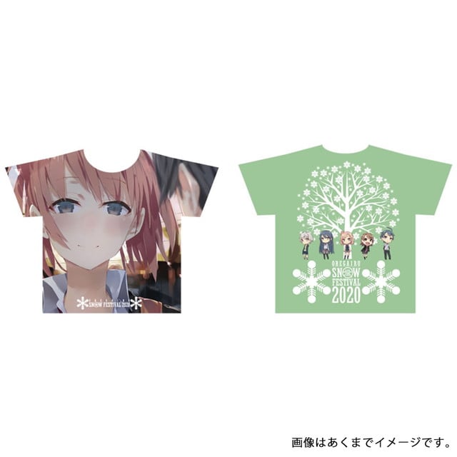 やはり俺の青春ラブコメはまちがっている。 フルカラーTシャツ グリーン 由比ヶ浜結衣
