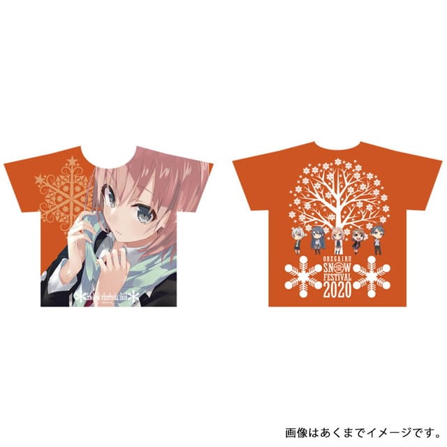 やはり俺の青春ラブコメはまちがっている。 フルカラーTシャツ オレンジ 由比ヶ浜結衣