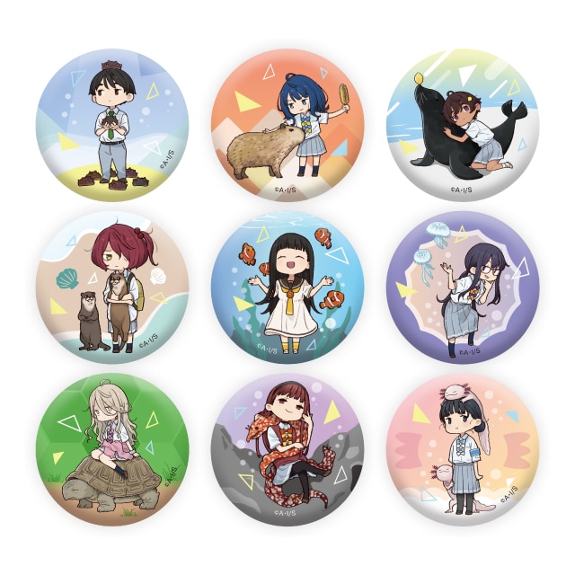 『負けヒロインが多すぎる！』×「竹島水族館」コラボランダム缶バッジ