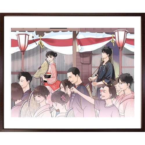 小玉ユキ先生直筆サイン入り　『月影ベイベ』複製原画プリマグラフィB