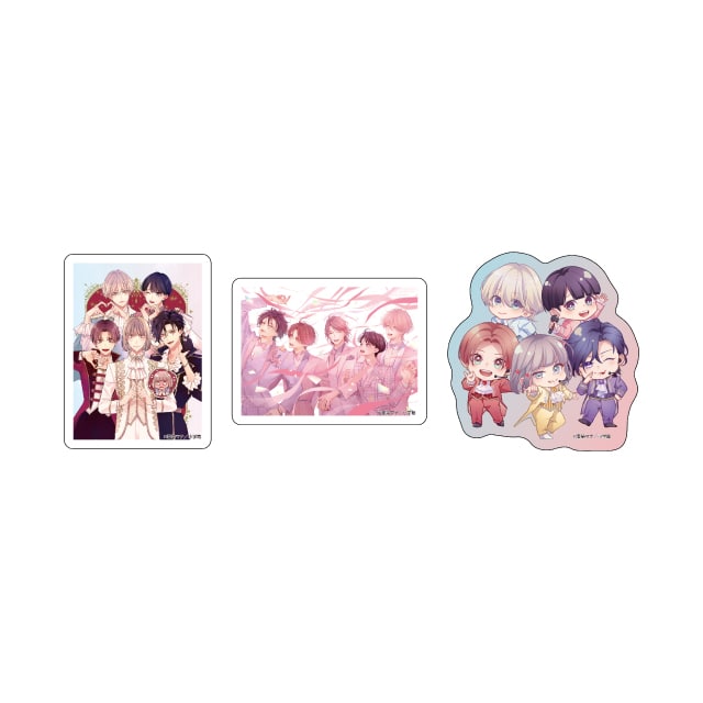 愛染マナ先生『ヒロインなのに、イケメンアイドル♂になりました！？』 ステッカーセット プリキス