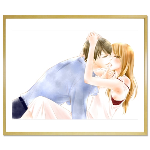 如月ひいろ先生直筆サイン入り　『痴情の接吻』複製原画プリマグラフィＡ