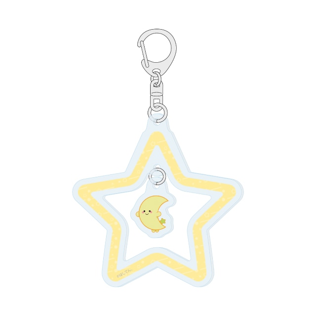 『ほしてん。』 ゆらゆらアクリルキーホルダー　下弦の月