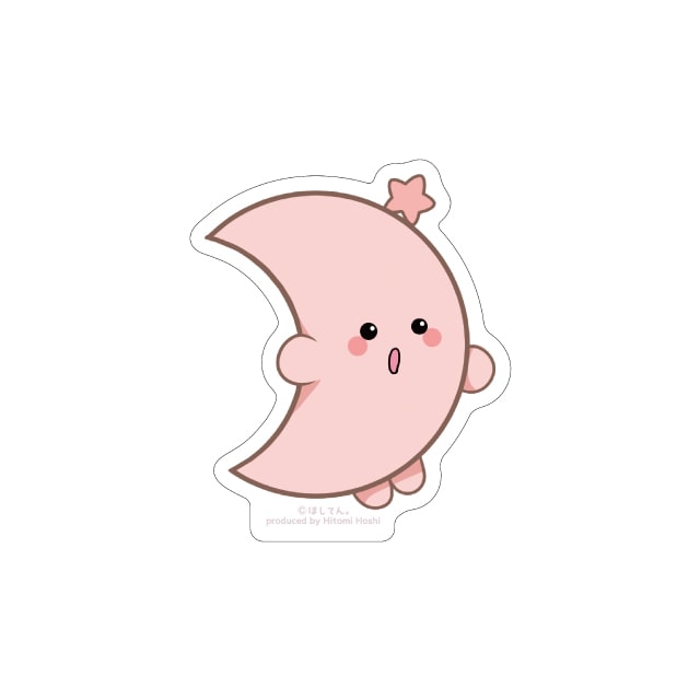 『ほしてん。』 ダイカットステッカー　上弦の月