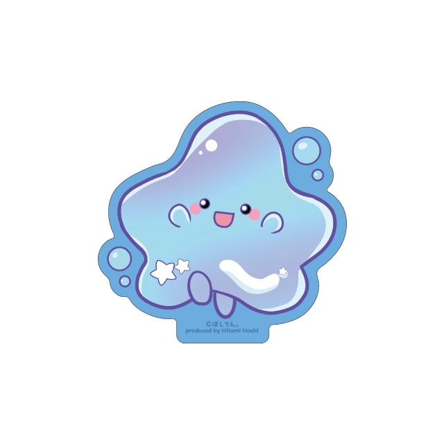 『ほしてん。』 ダイカットステッカー　海