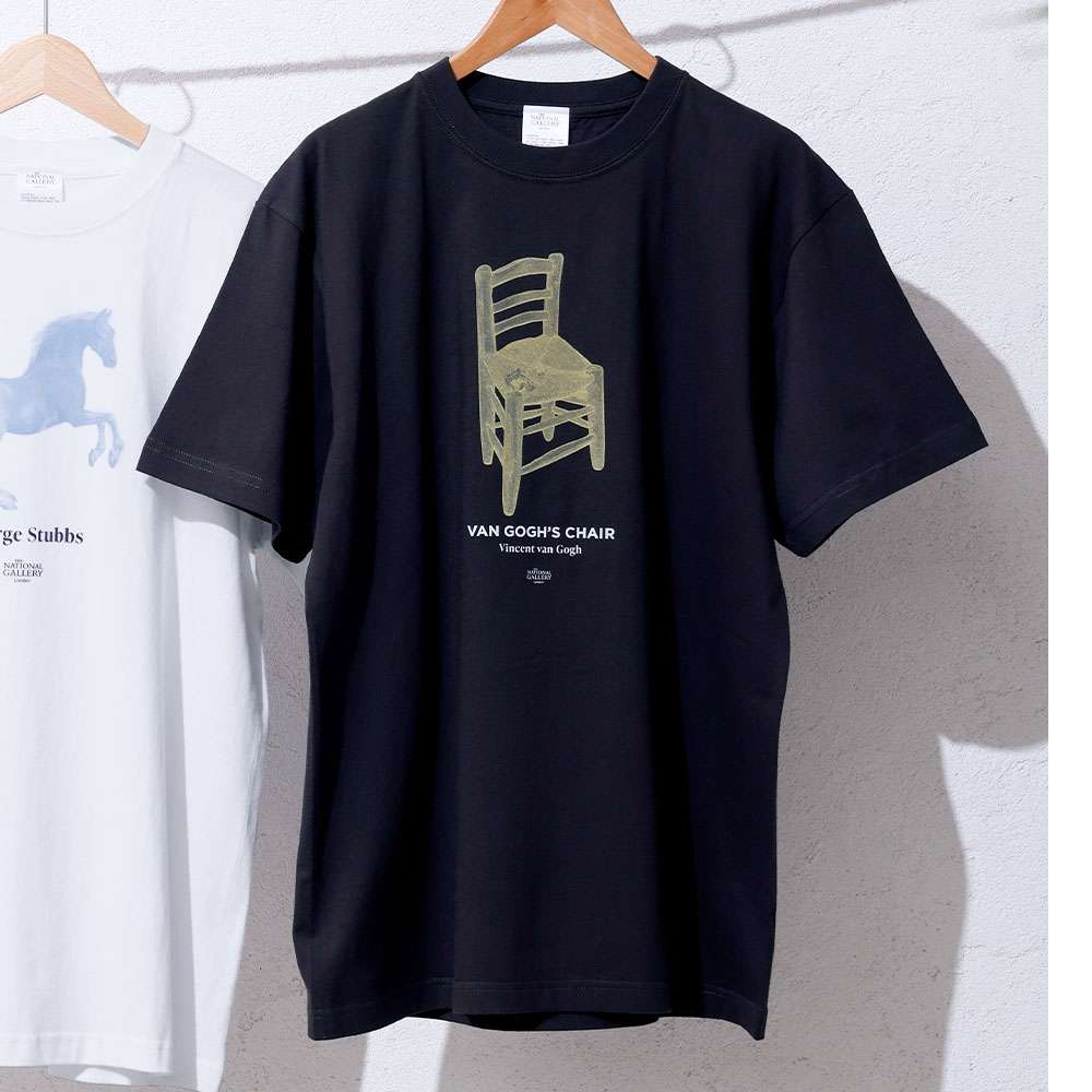 ロンドン ナショナル・ギャラリー グラフィックTシャツ ファン・ゴッホの椅子