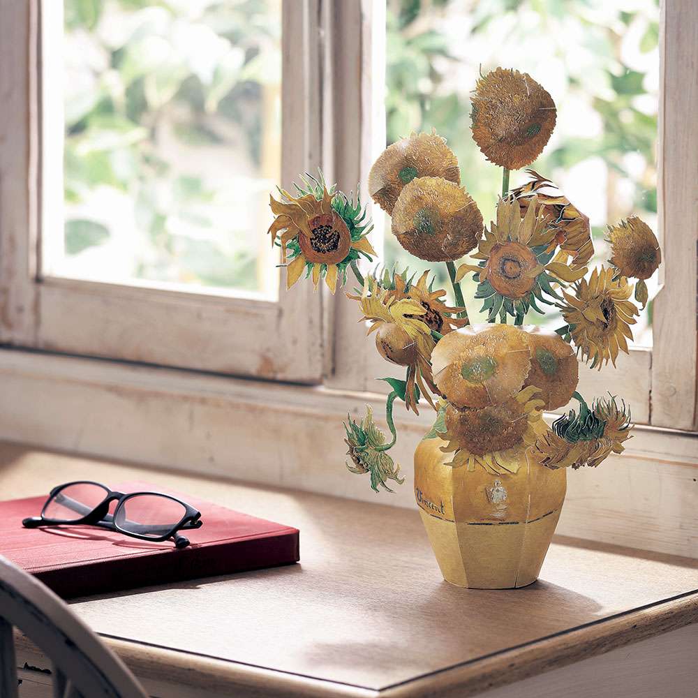 ロンドン ナショナル・ギャラリー　『ひまわり』ペーパークラフト