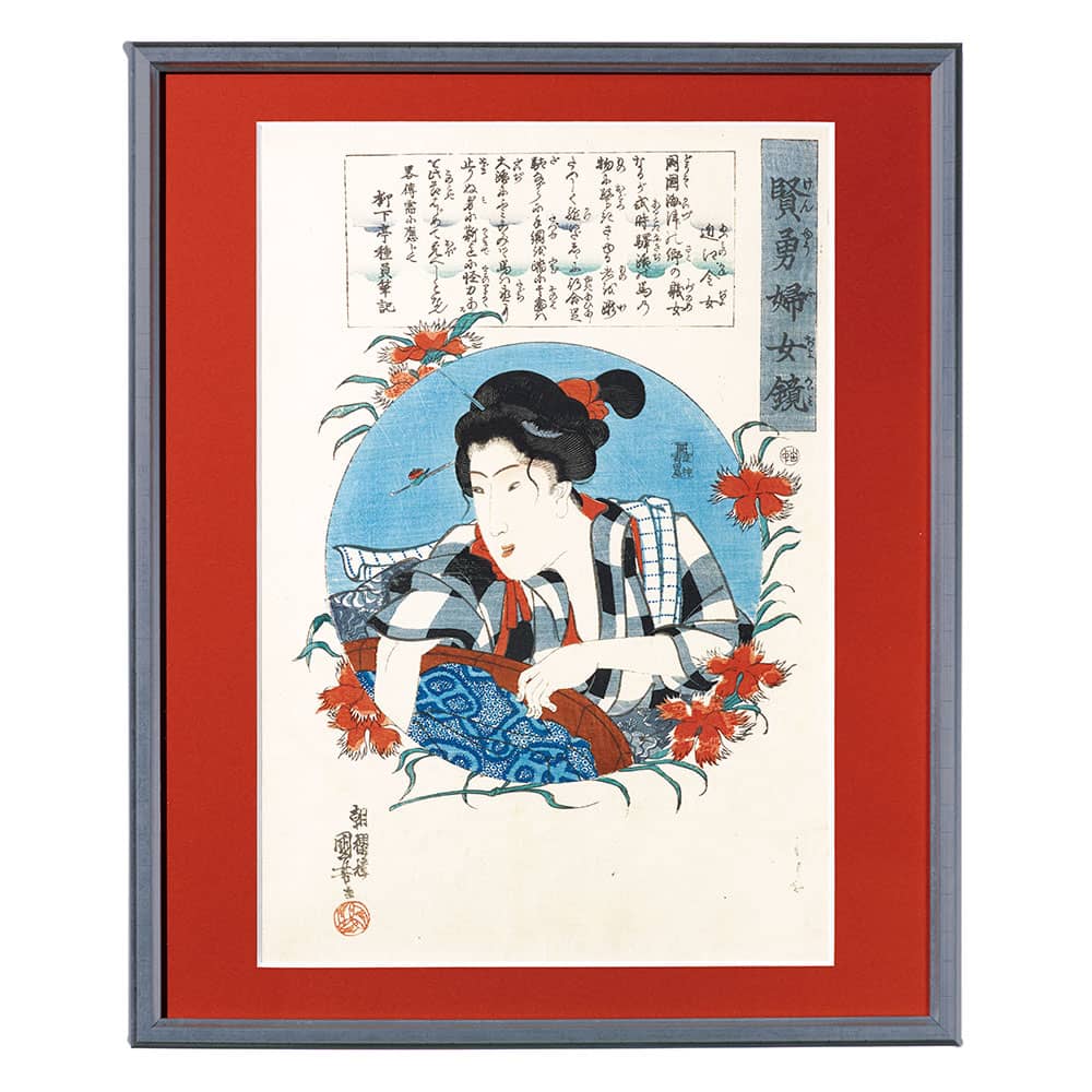 歌川国芳の美人画「賢勇婦女鏡　近江金女」